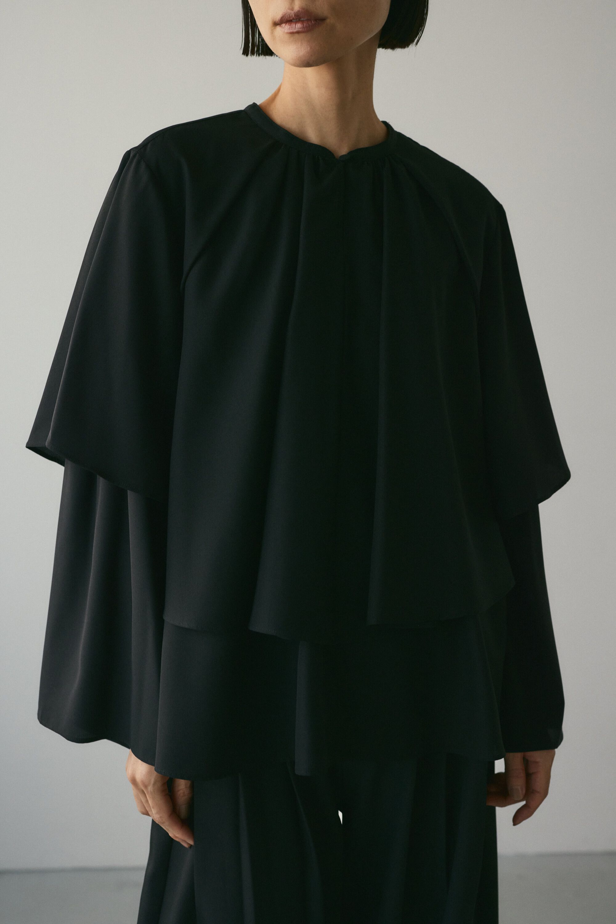 STYLEMIXER「フリルレイヤーブラウス」|チュニック|