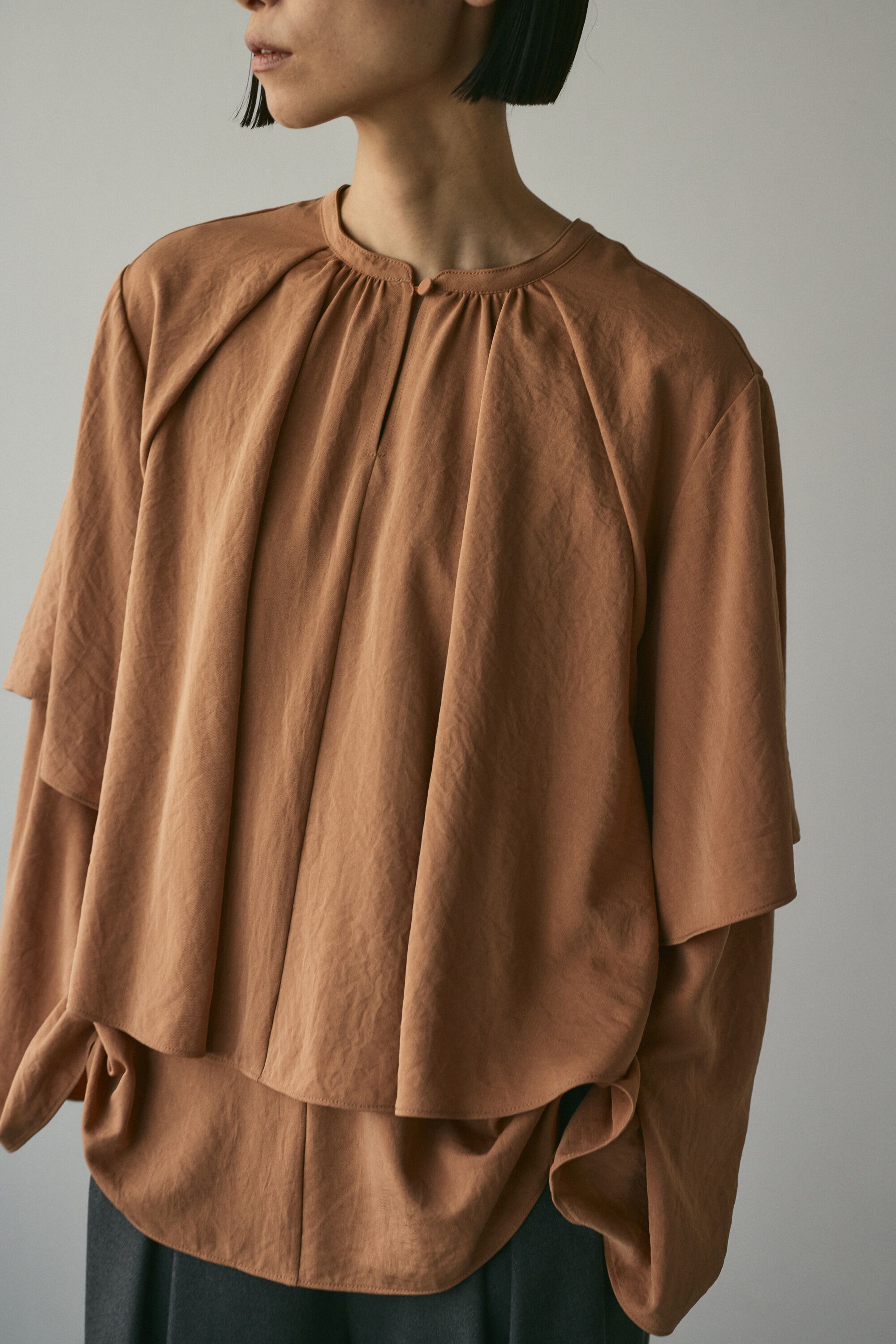 STYLEMIXER「フリルレイヤーブラウス」|チュニック|