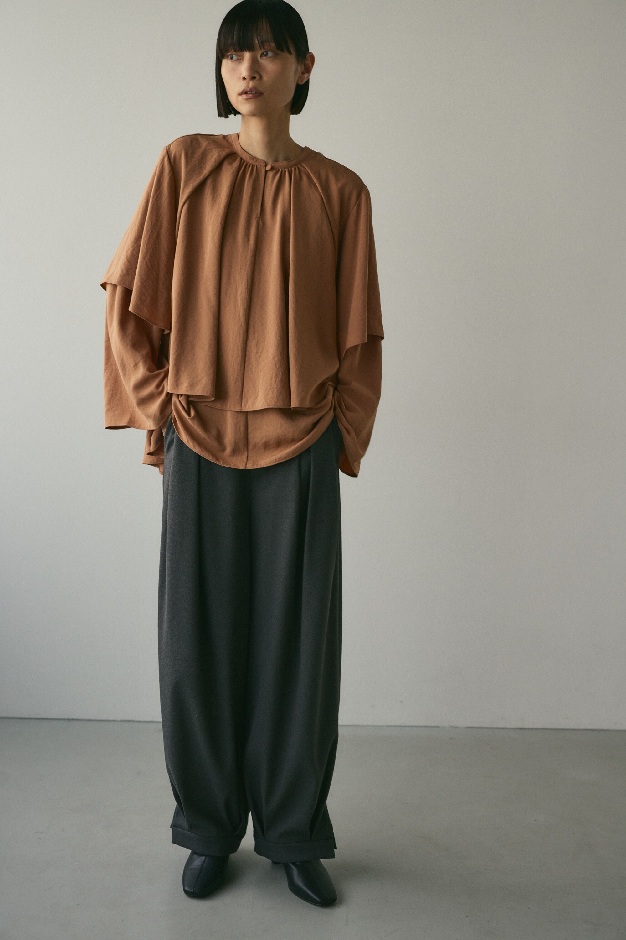 STYLEMIXER「フリルレイヤーブラウス」|チュニック|