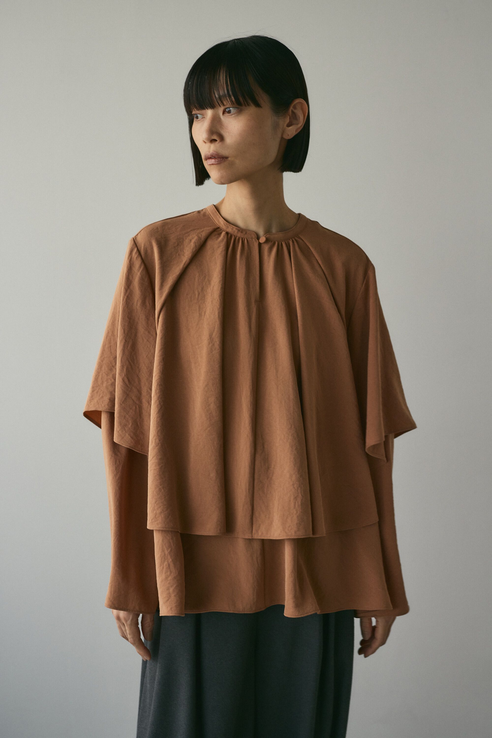 STYLEMIXER「フリルレイヤーブラウス」|チュニック|