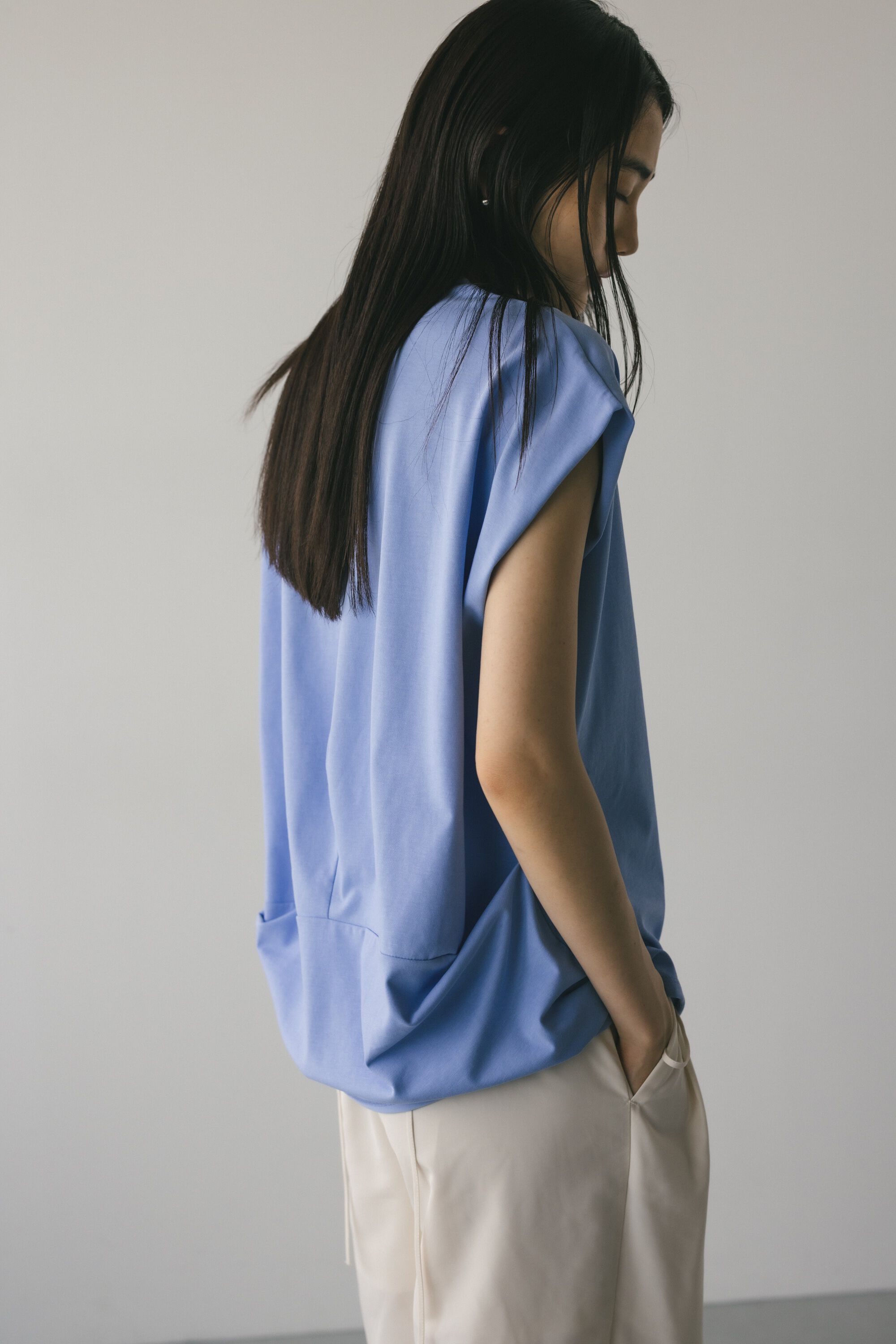 STYLEMIXER「ラウンドドレープカットトップ」|チュニック|