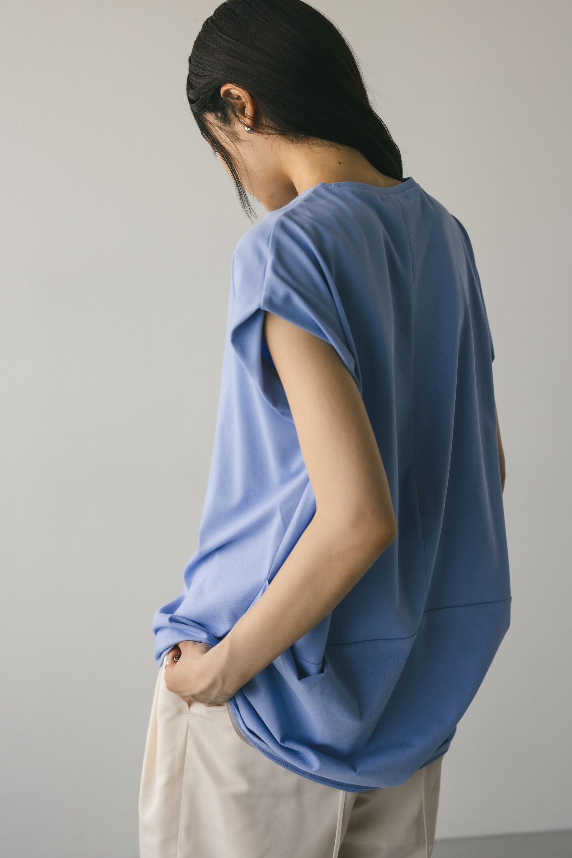 STYLEMIXER「ラウンドドレープカットトップ」|チュニック|
