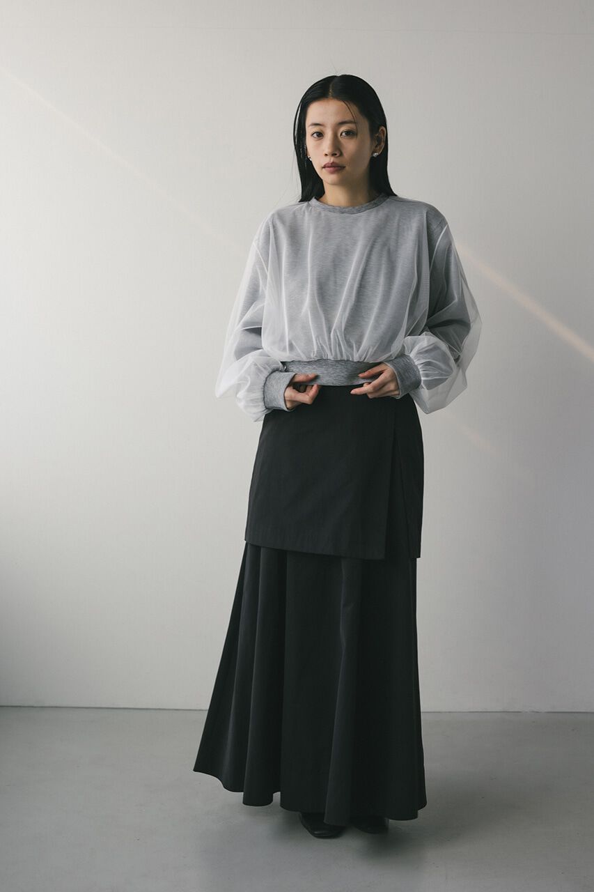 STYLEMIXER「チュールレイヤードトップ」|パーカー|