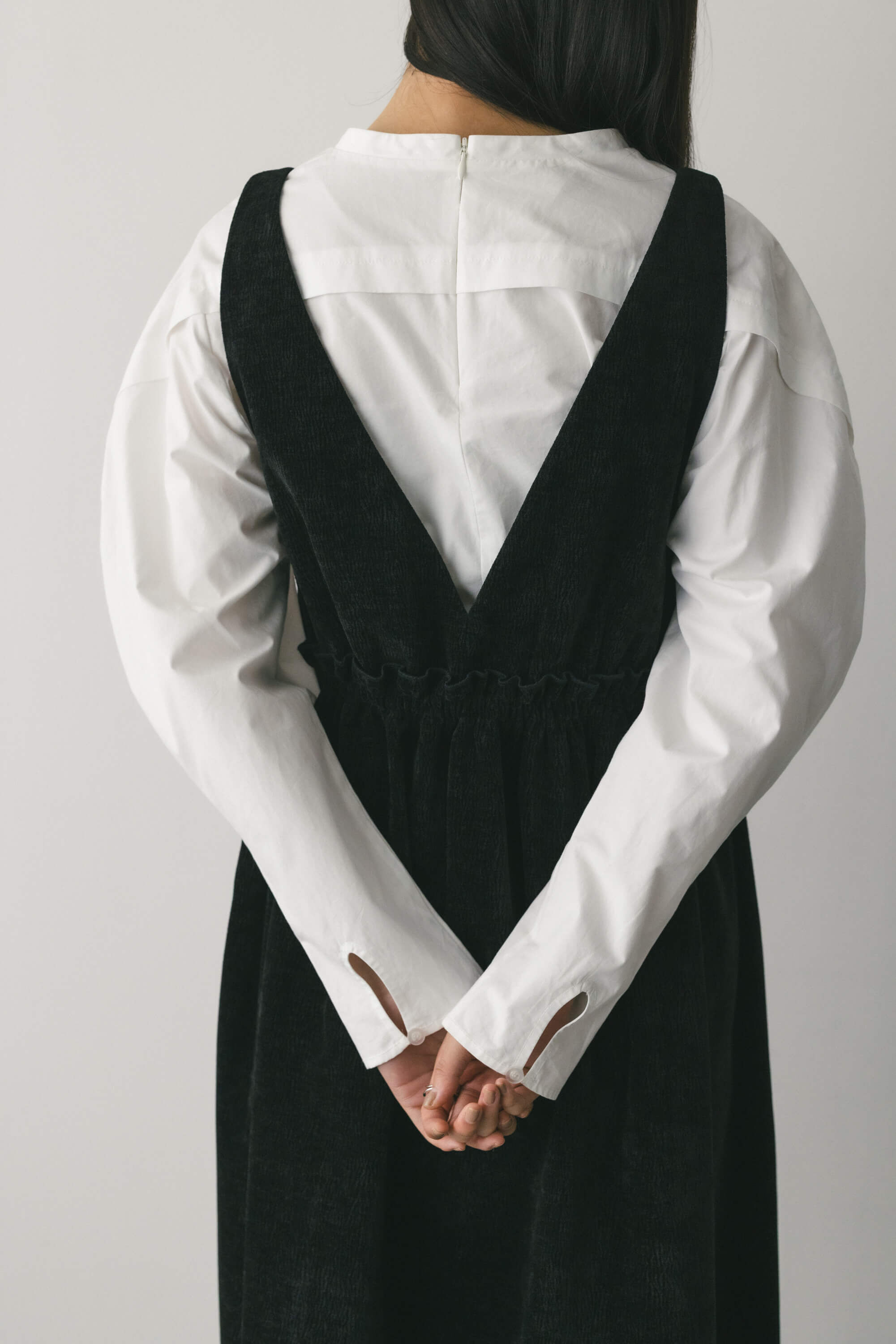 STYLEMIXER「2WAYベロアジャンパースカート」|ワンピース|