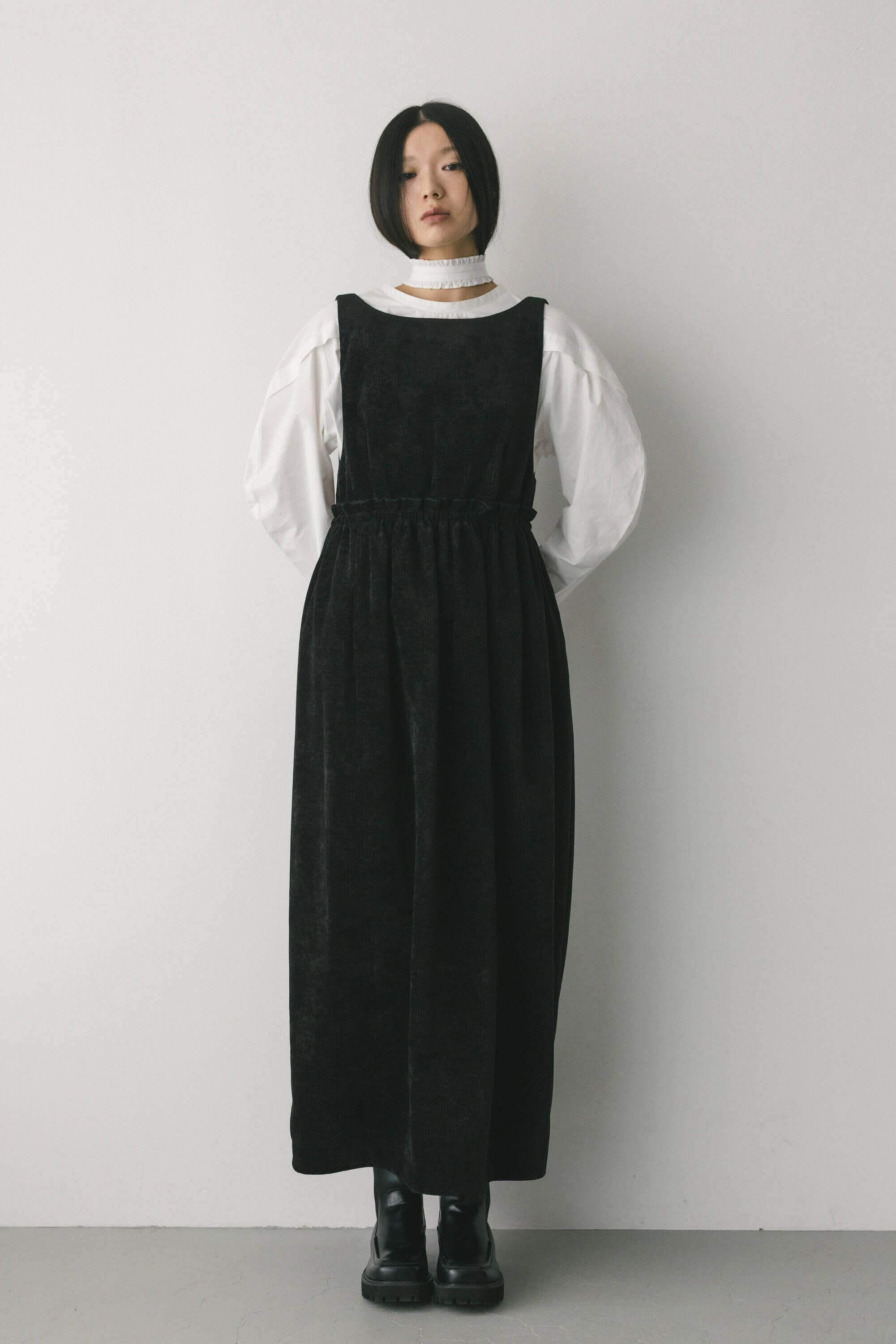 STYLEMIXER「2WAYベロアジャンパースカート」|ワンピース|