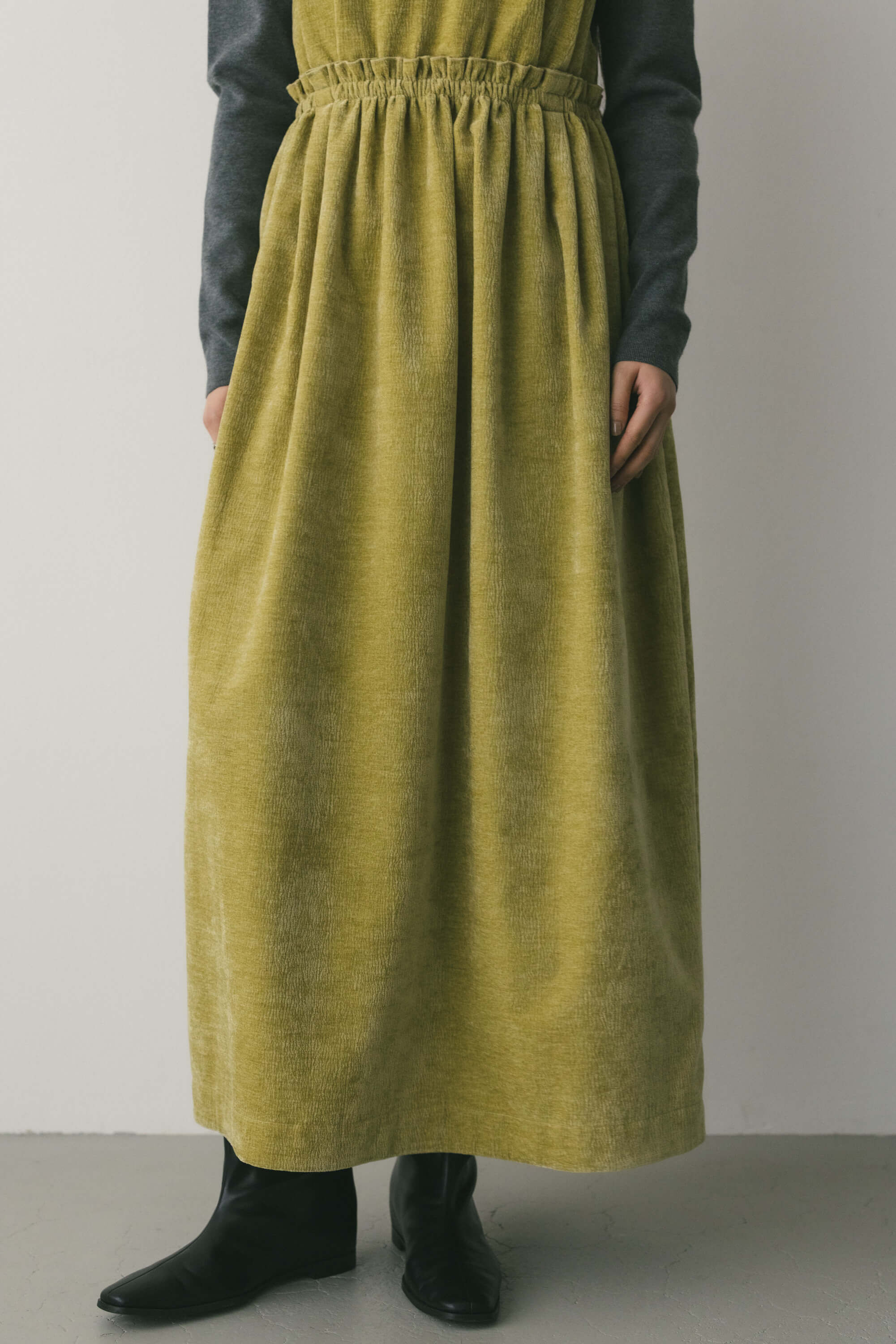 STYLEMIXER「2WAYベロアジャンパースカート」|ワンピース|