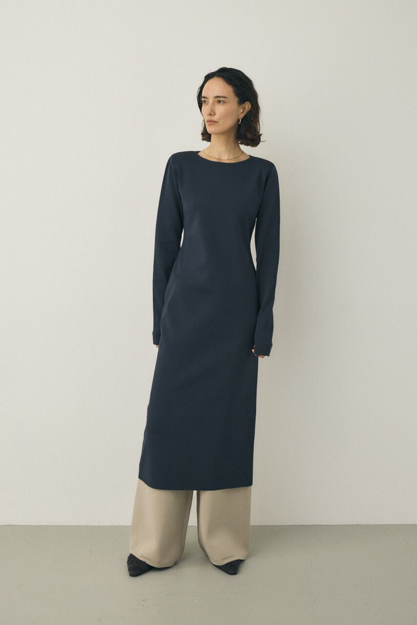 MOUSSY「バックオープンニットワンピース　リサイクルポリエステル使用」|ワンピース|