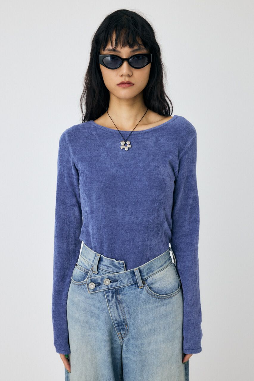 MOUSSY「VELOUR TOUCH ロングスリーブトップス」|ニット・セーター|