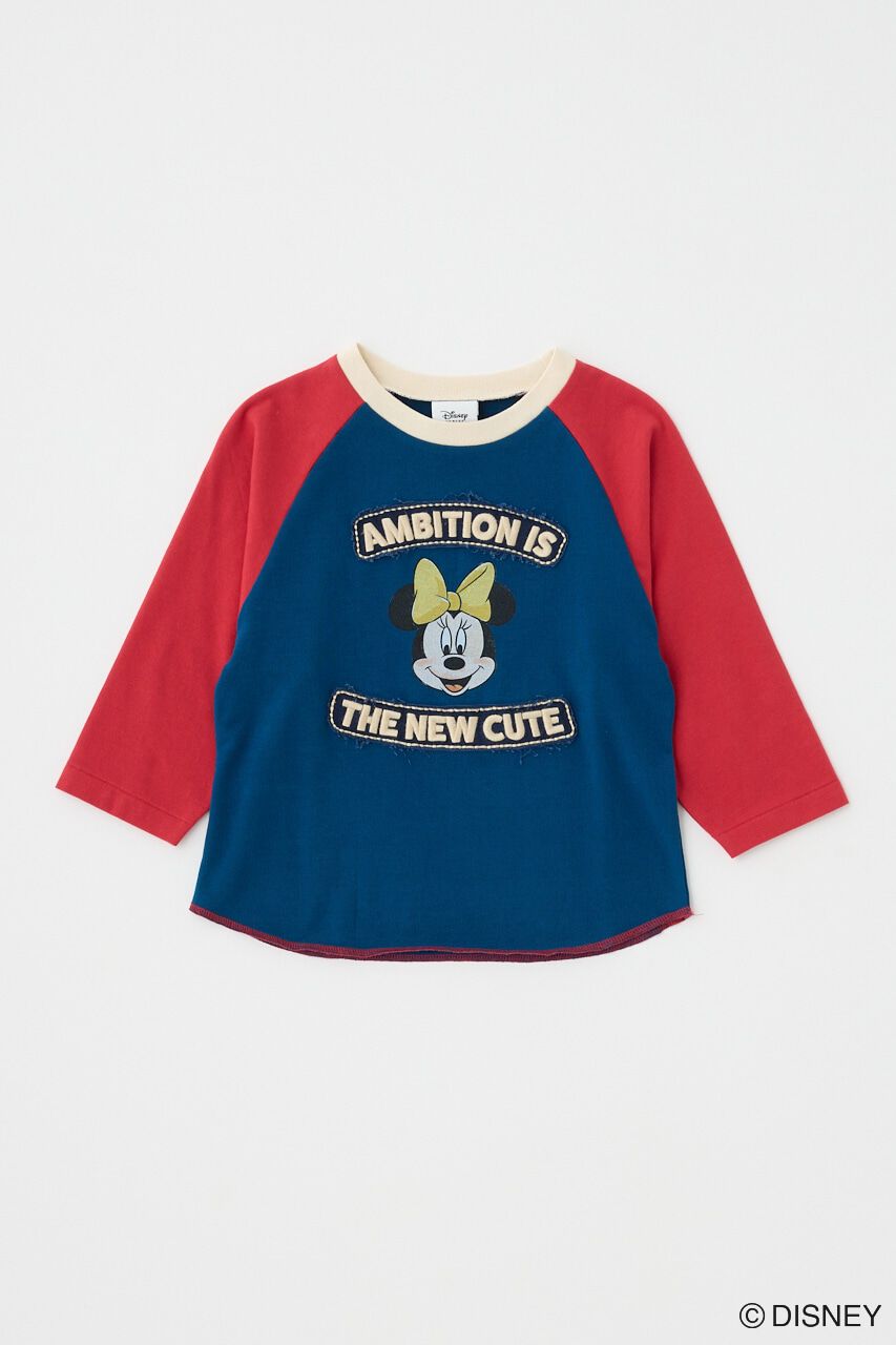 MOUSSY「MD PATCHED ラグランTシャツ / MINNIE」|Tシャツ・カットソー|NVY