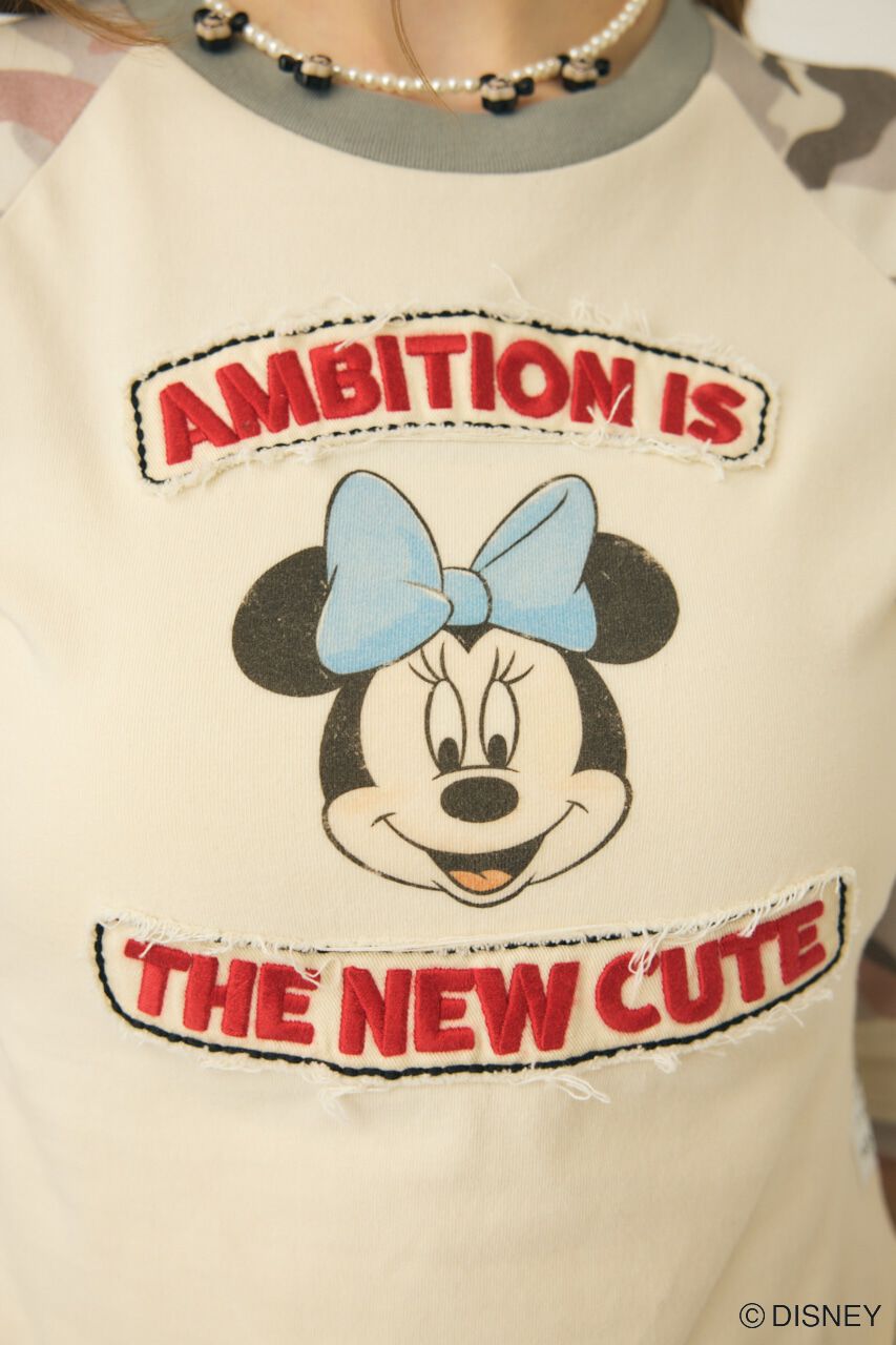 MOUSSY「MD PATCHED ラグランTシャツ / MINNIE」|Tシャツ・カットソー|