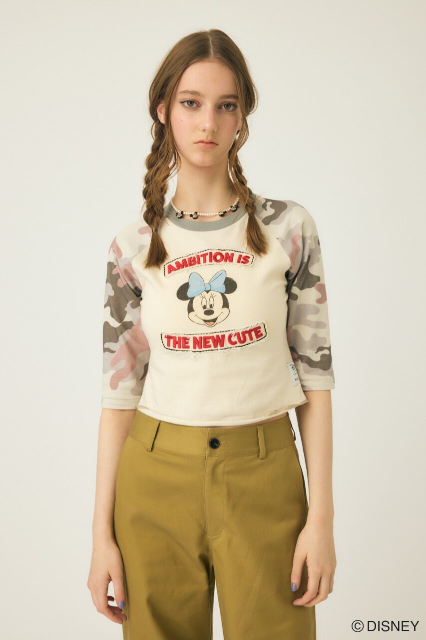 MOUSSY「MD PATCHED ラグランTシャツ / MINNIE」|Tシャツ・カットソー|