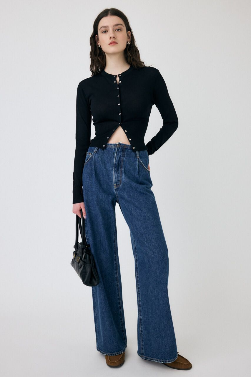 MOUSSY「WAIST SWITCHING カーディガン」|カーディガン|