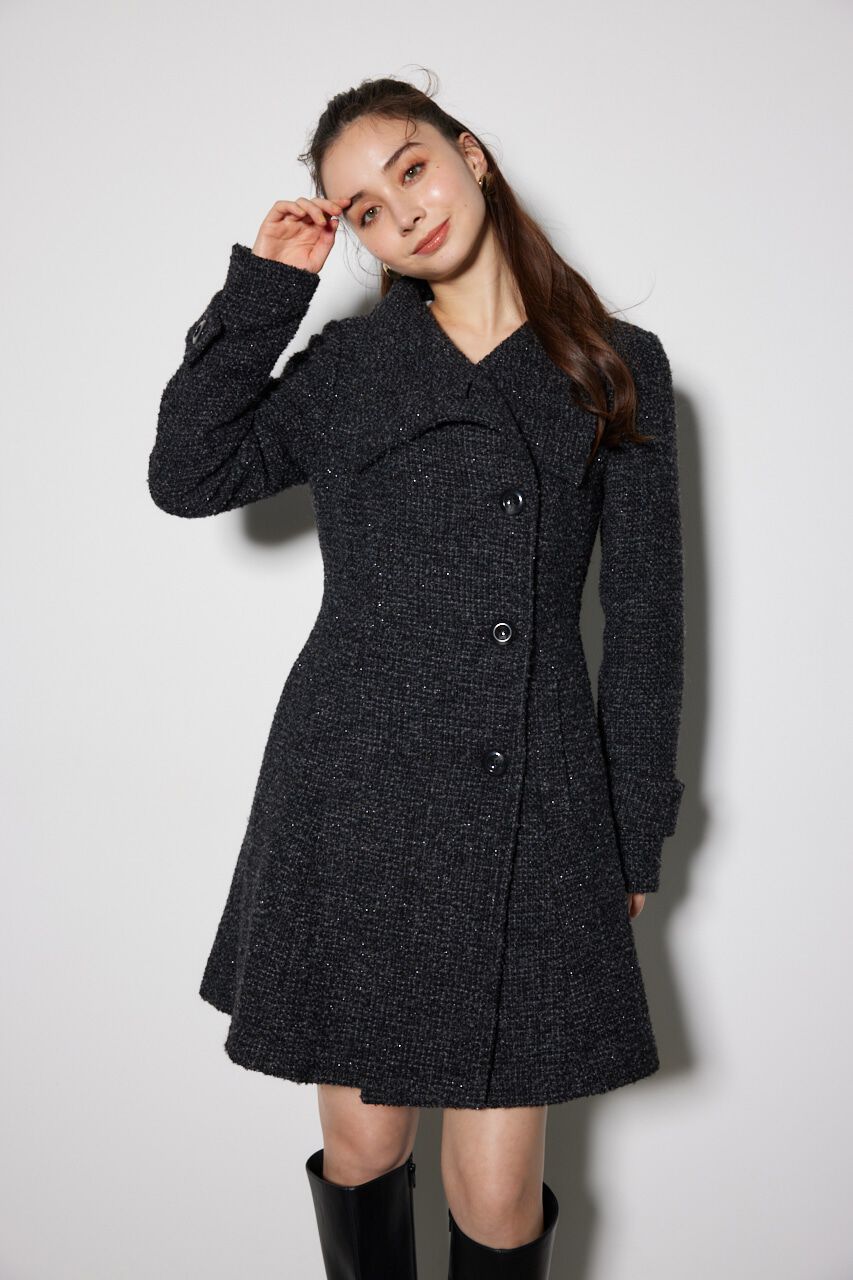 rienda「オーバーネックシンデレララインミニコート」|その他|