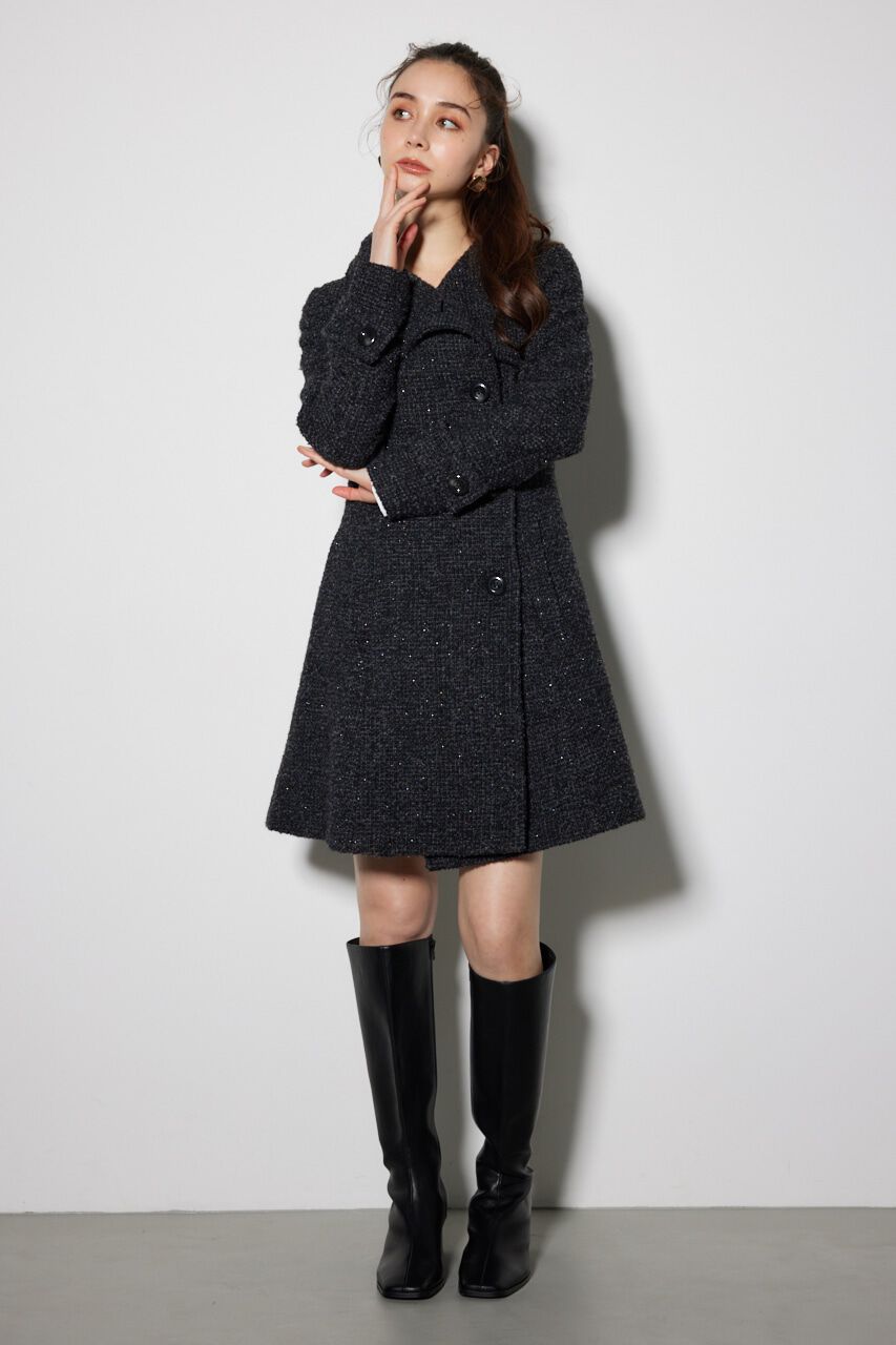 rienda「オーバーネックシンデレララインミニコート」|その他|