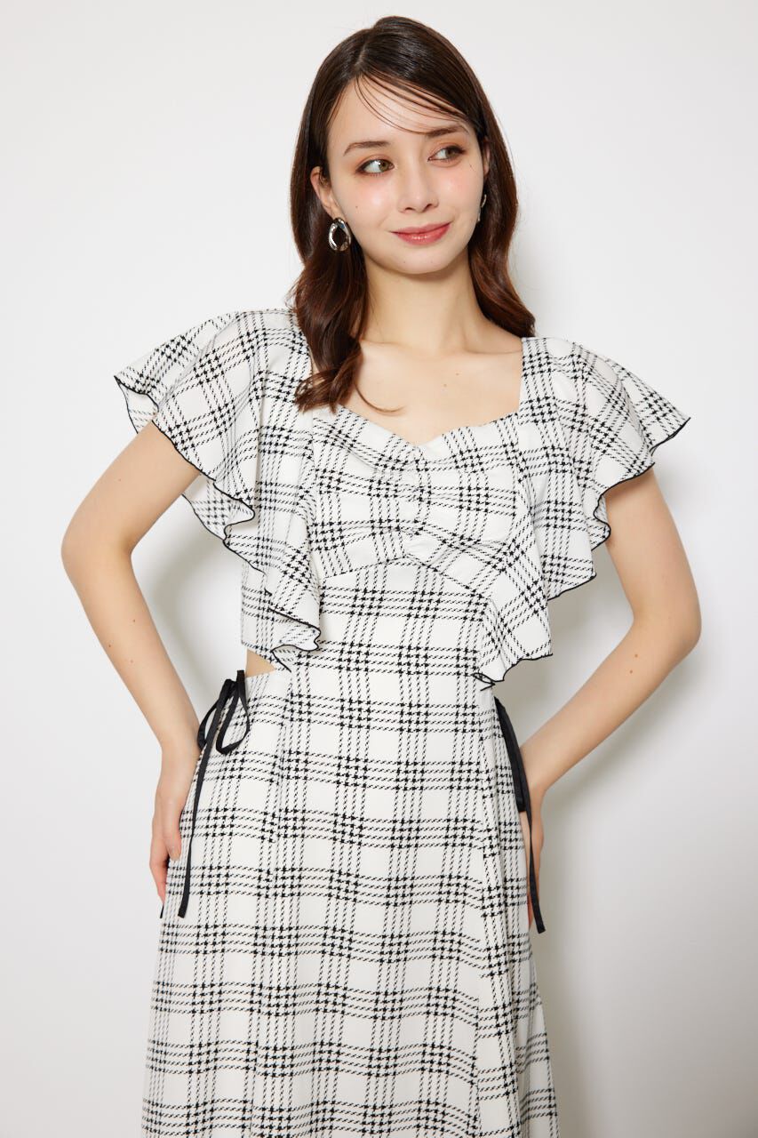 rienda「フリルウエストオープンワンピース」|ワンピース|