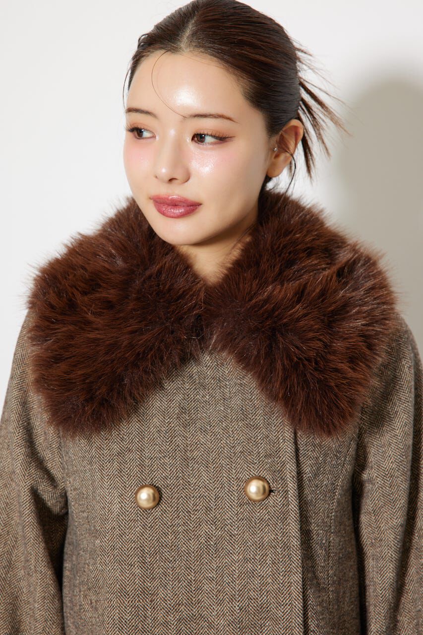 rienda「Aラインステンカラーコート」|その他|