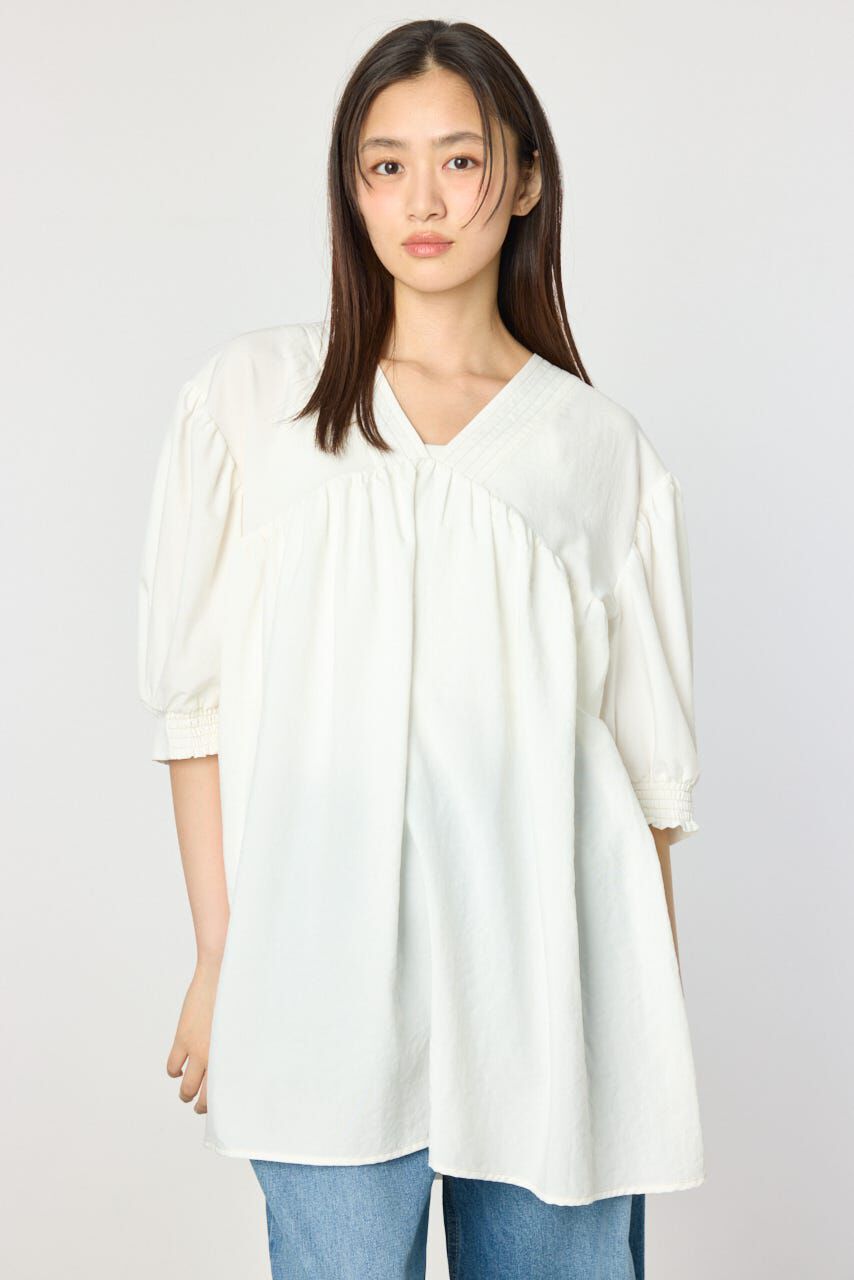 RODEO CROWNS「ギャザーチュニック2WAYブラウス」|シャツ・ブラウス|