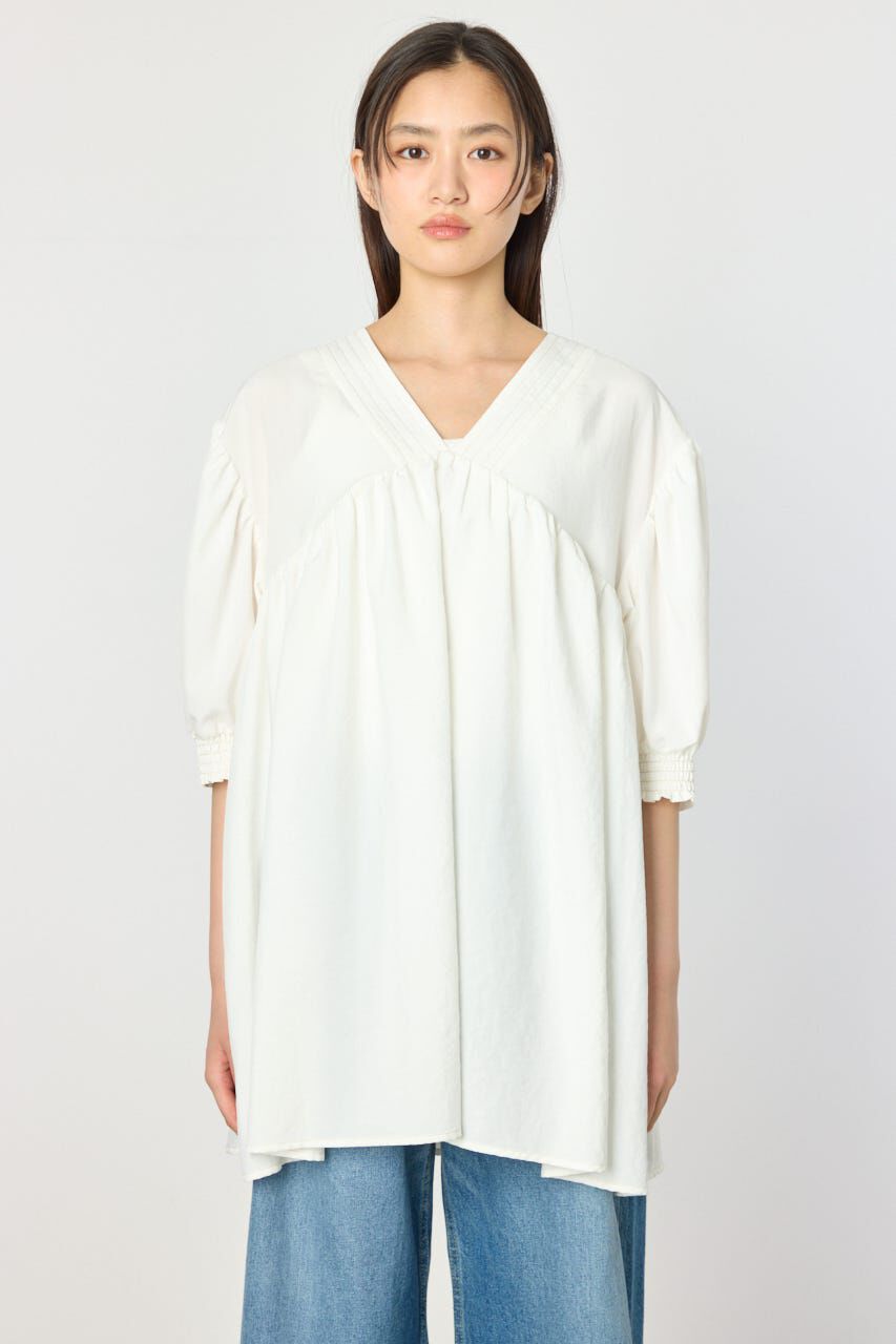 RODEO CROWNS「ギャザーチュニック2WAYブラウス」|シャツ・ブラウス|