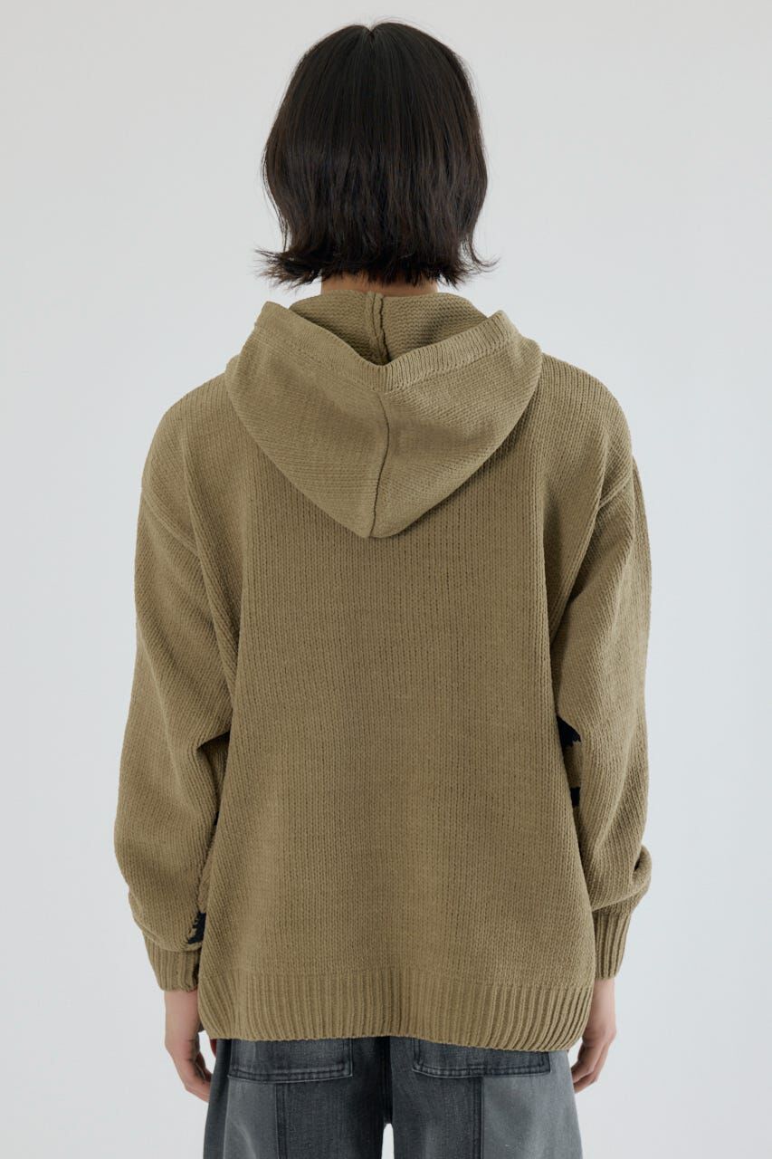 RODEO CROWNS「サインロゴモールニットパーカー」|パーカー|