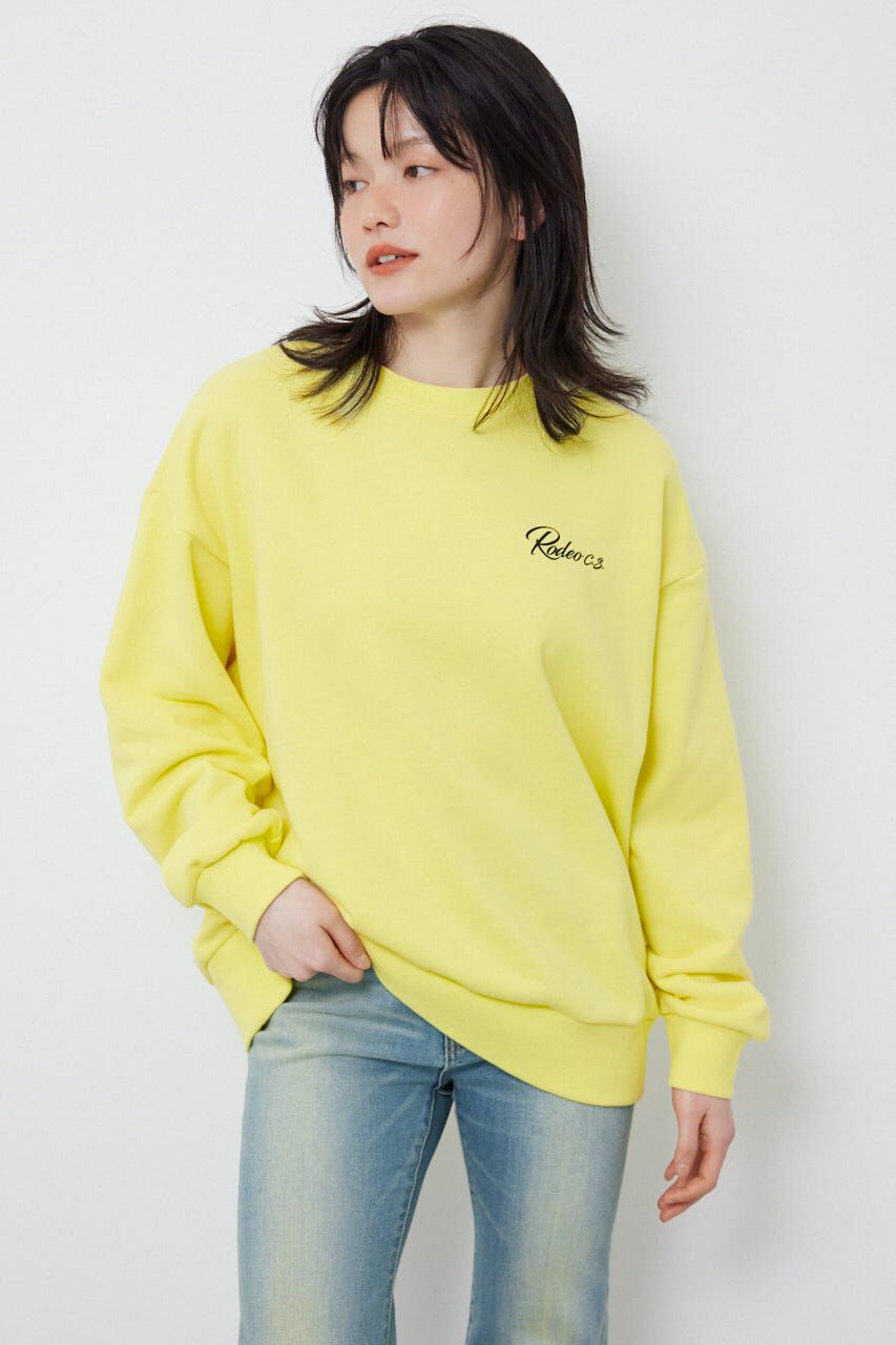 RODEO CROWNS「エンボススターロゴスウェットトップス」|パーカー|L/YEL1