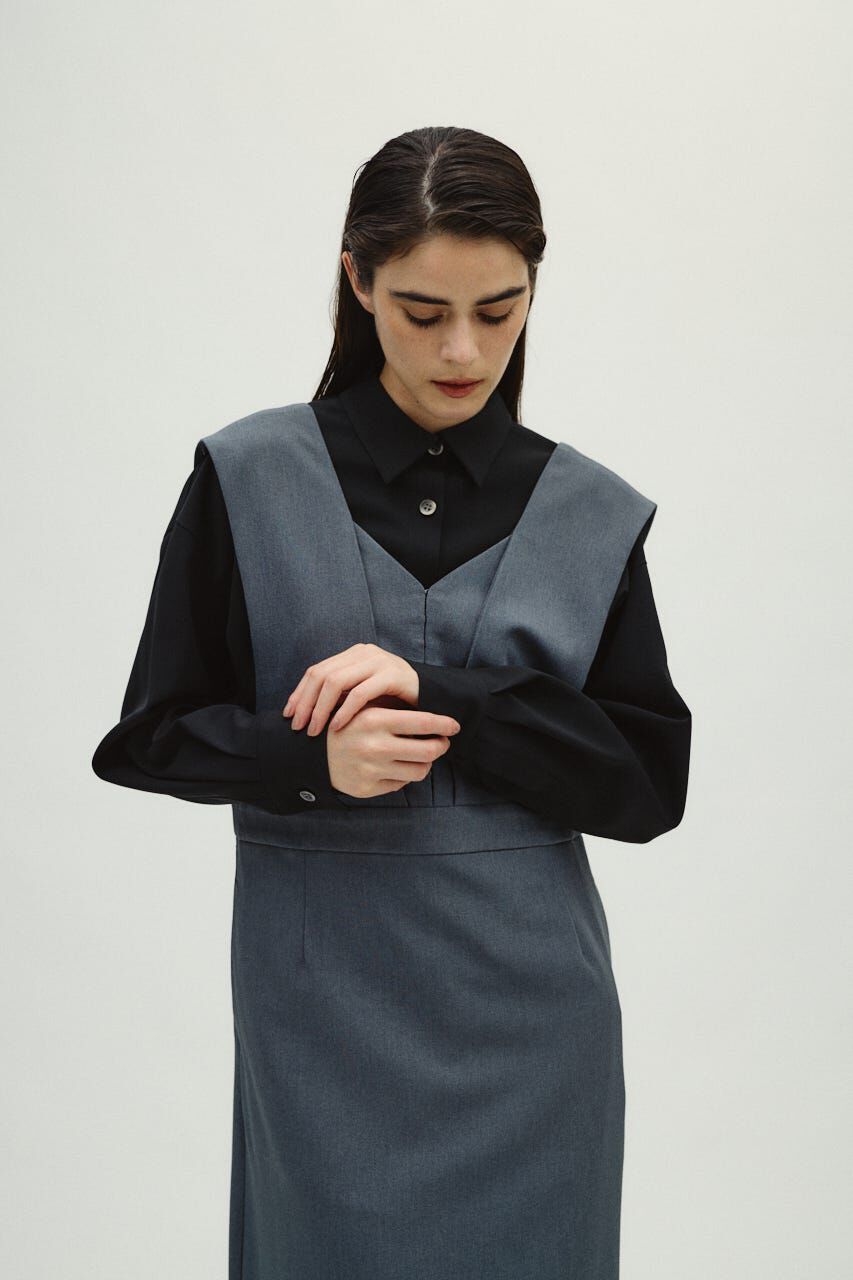 RIM.ARK 「Synthetic leather tie SH」|シャツ・ブラウス|