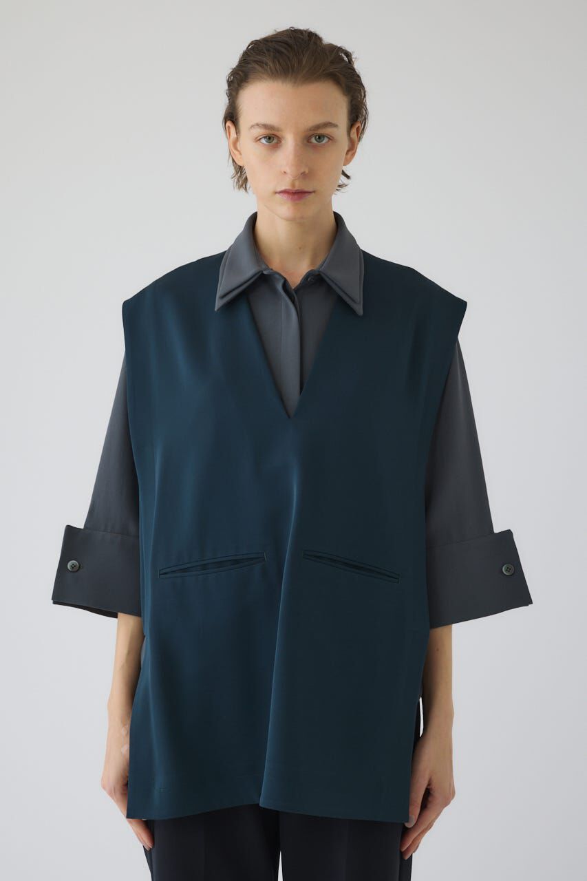 RIM.ARK 「Sharp neck cape」|シャツ・ブラウス|D/GRN3