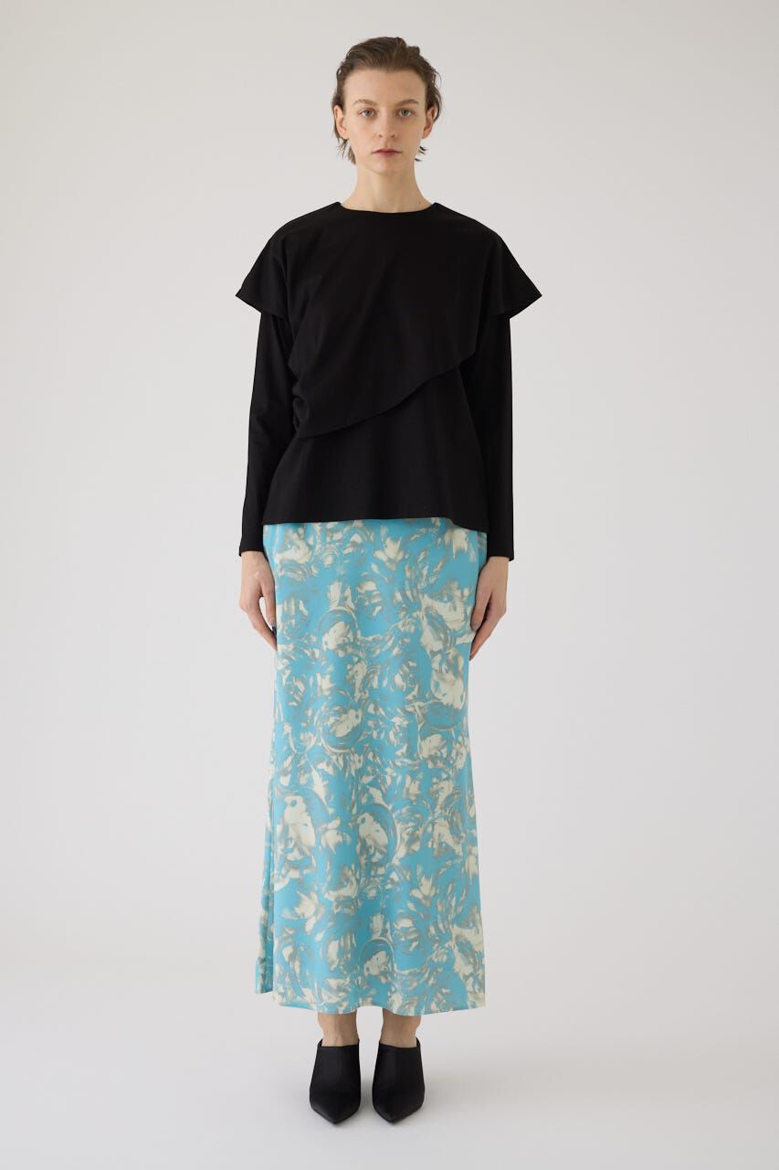 RIM.ARK 「Layered gather cut tops」|Tシャツ・カットソー|