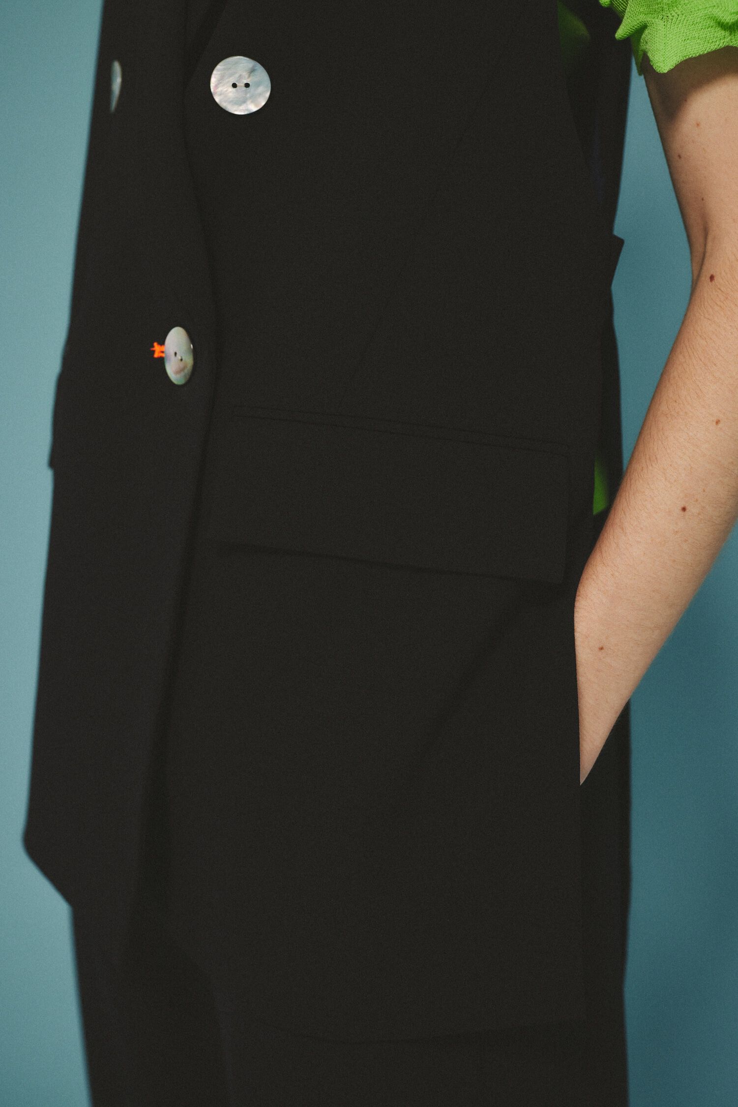 HeRIN.CYE「Side open gilet」|ダウンベスト・ベスト|