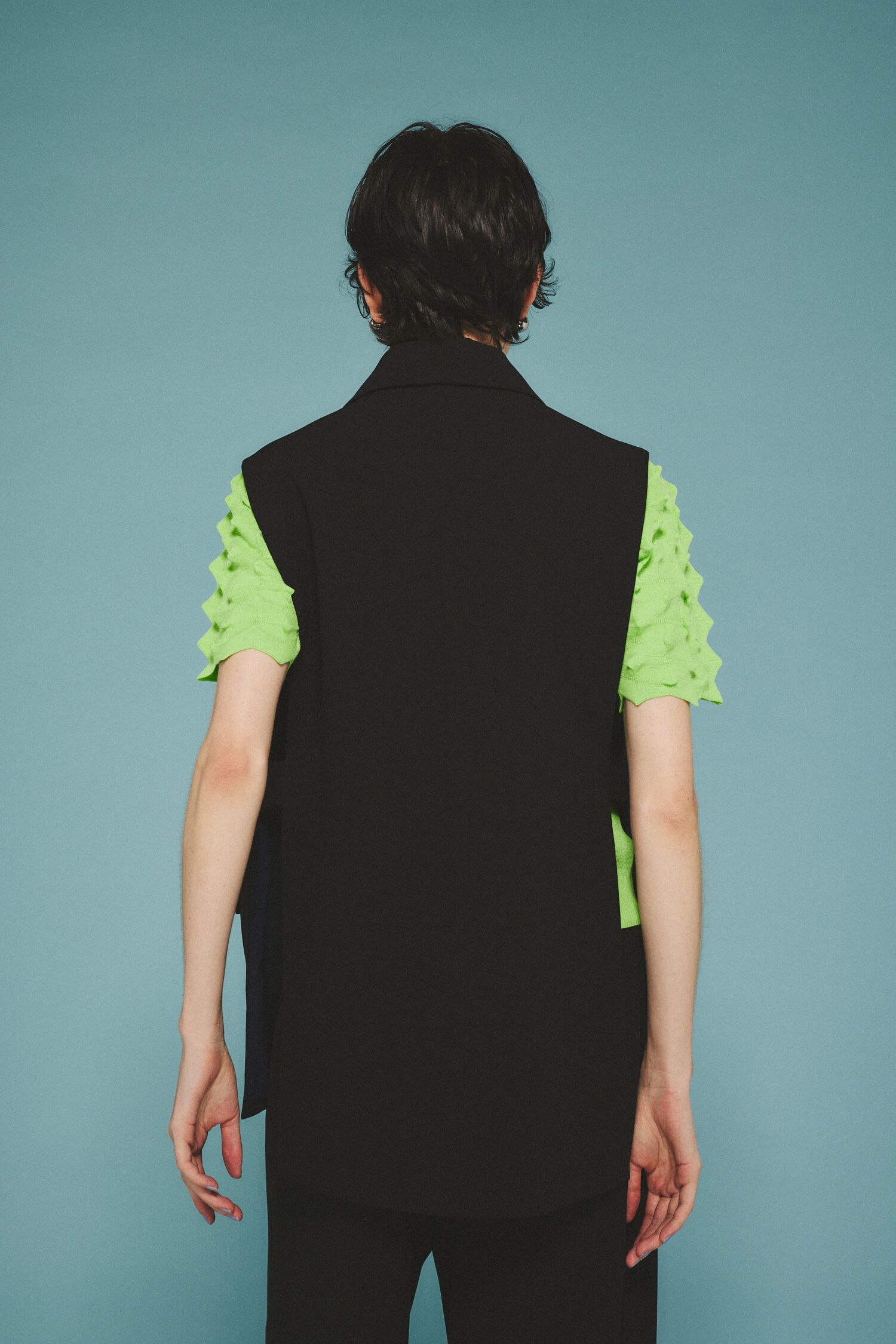 HeRIN.CYE「Side open gilet」|ダウンベスト・ベスト|