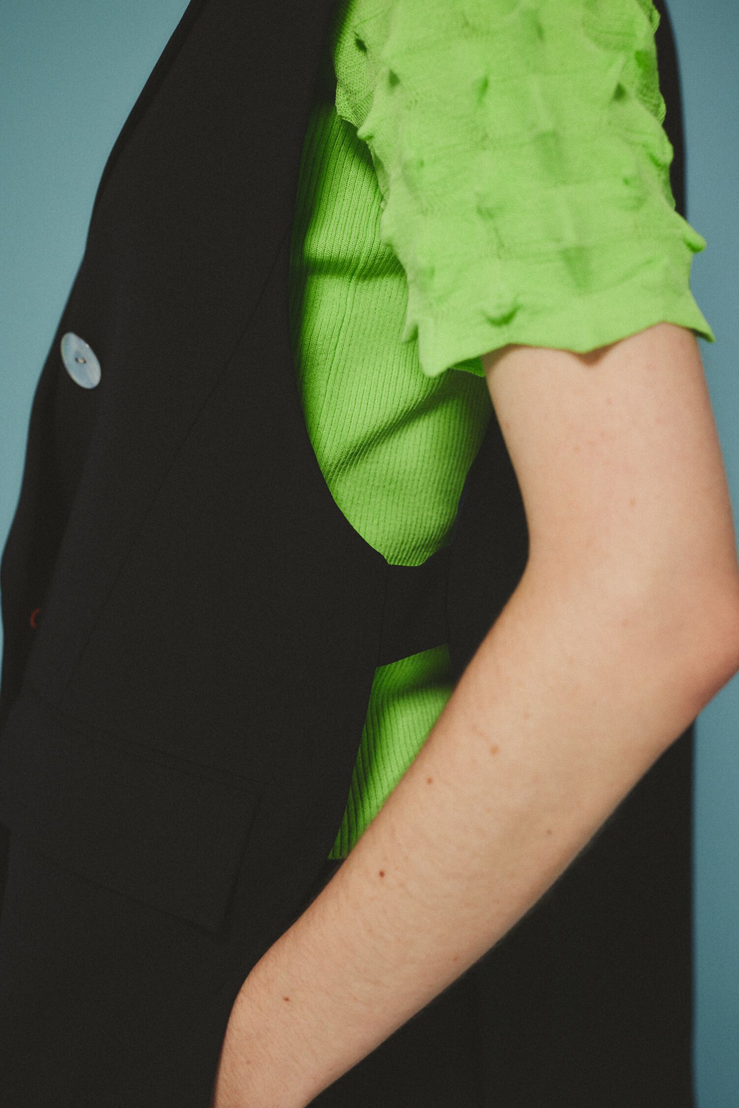 HeRIN.CYE「Side open gilet」|ダウンベスト・ベスト|