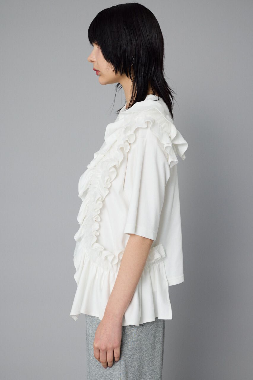 HeRIN.CYE「Many frill cut tops」|シャツ・ブラウス|