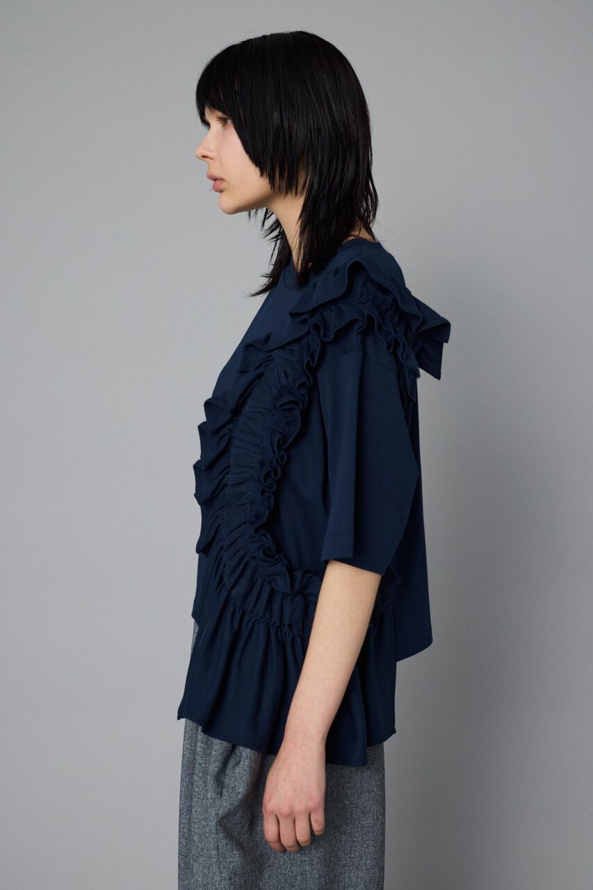 HeRIN.CYE「Many frill cut tops」|シャツ・ブラウス|