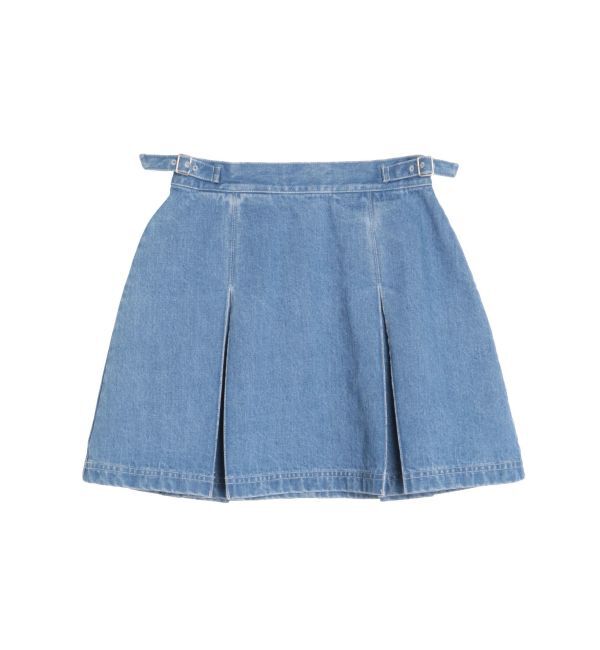 CALNAMUR「DENIM TUCK MINI SK/デニムタックミニスカート」|スカート|