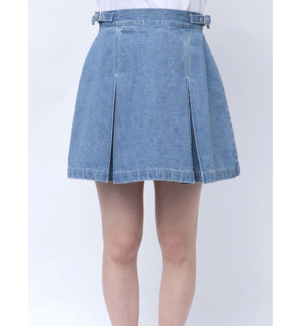 CALNAMUR「DENIM TUCK MINI SK/デニムタックミニスカート」|スカート|