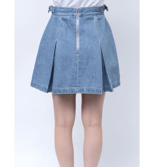 CALNAMUR「DENIM TUCK MINI SK/デニムタックミニスカート」|スカート|