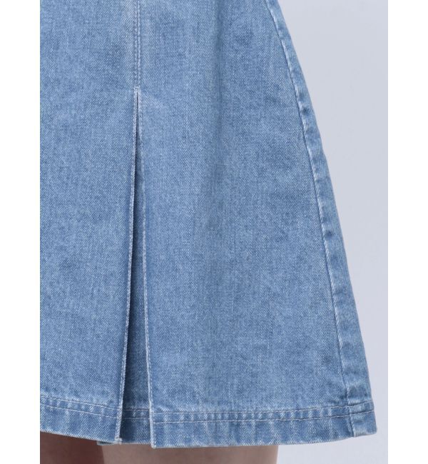 CALNAMUR「DENIM TUCK MINI SK/デニムタックミニスカート」|スカート|