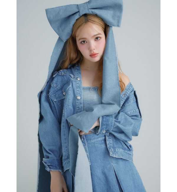 CALNAMUR「DENIM TUCK MINI SK/デニムタックミニスカート」|スカート|