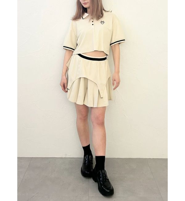 CALNAMUR「POLO&times;SK SET UP/ポロ&times;スカートセットアップ【セットアイテム】」|ワンピース|