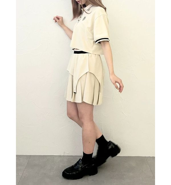 CALNAMUR「POLO&times;SK SET UP/ポロ&times;スカートセットアップ【セットアイテム】」|ワンピース|