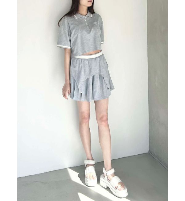 CALNAMUR「POLO&times;SK SET UP/ポロ&times;スカートセットアップ【セットアイテム】」|ワンピース|