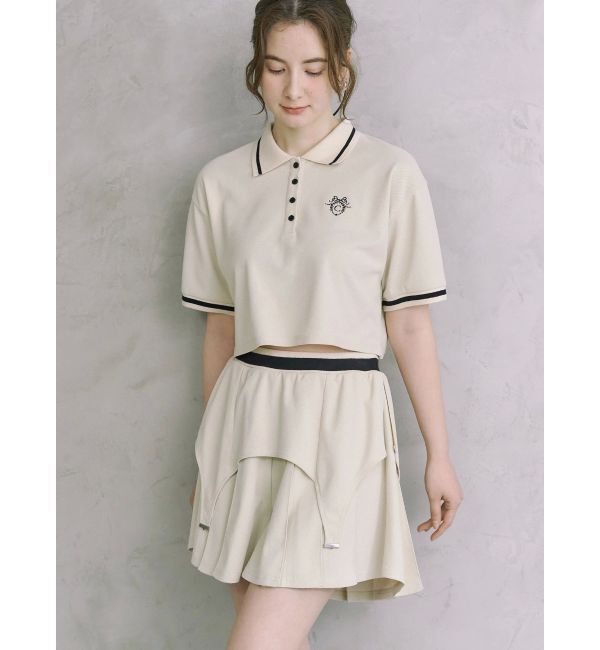 CALNAMUR「POLO&times;SK SET UP/ポロ&times;スカートセットアップ【セットアイテム】」|ワンピース|
