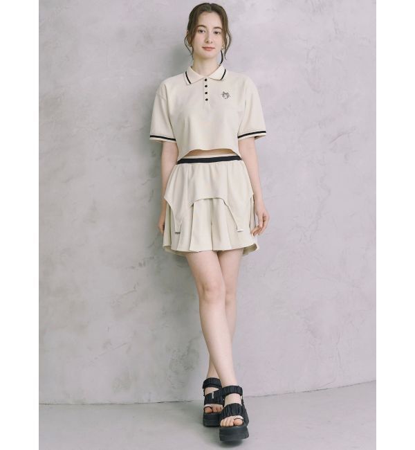 CALNAMUR「POLO&times;SK SET UP/ポロ&times;スカートセットアップ【セットアイテム】」|ワンピース|