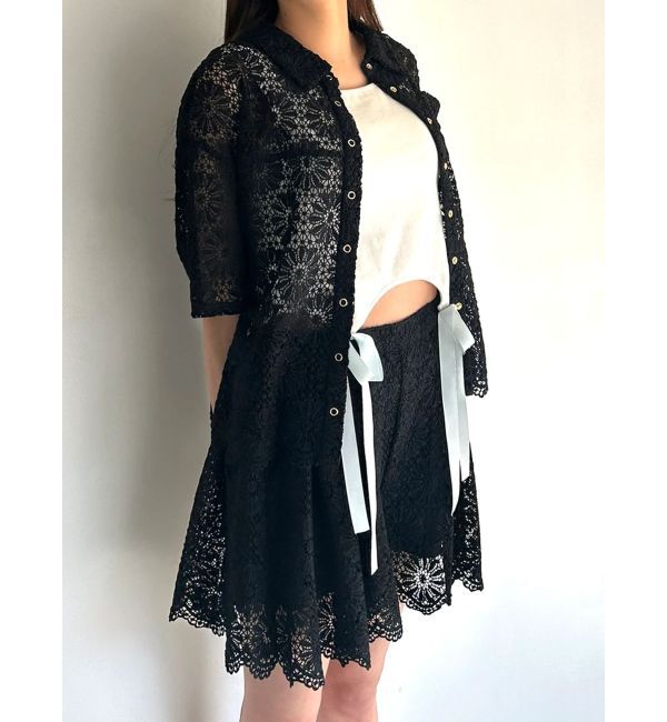 CALNAMUR「FLOWER LACE CULOTTES/フラワーレースキュロット」|スカート|