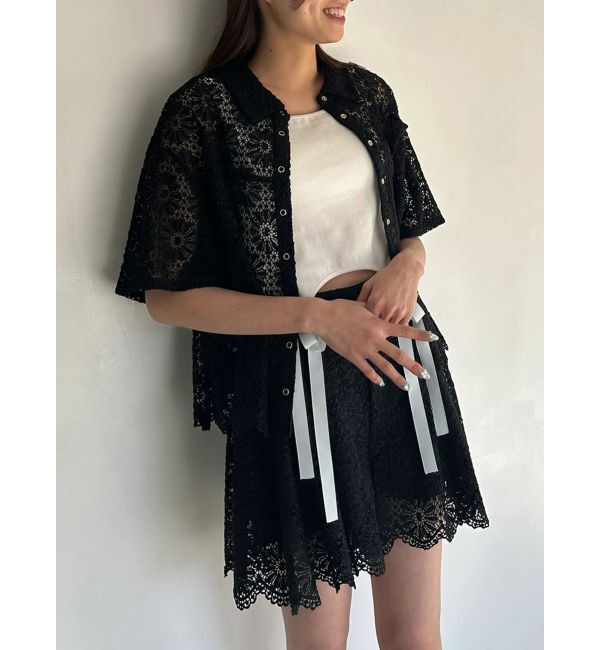 CALNAMUR「FLOWER LACE CULOTTES/フラワーレースキュロット」|スカート|