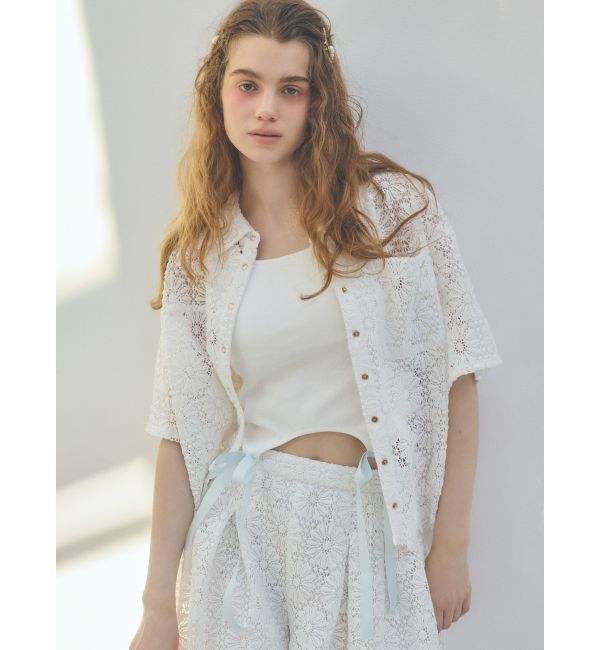 CALNAMUR「FLOWER LACE CULOTTES/フラワーレースキュロット」|スカート|