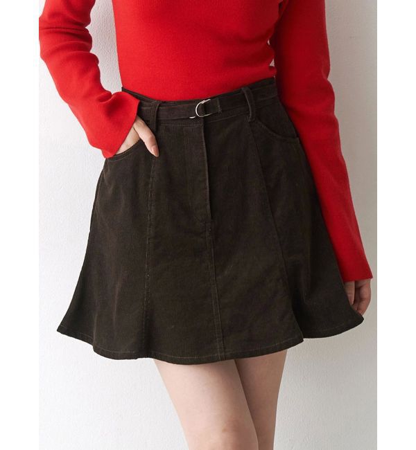 CALNAMUR「デニムミニスカート」|スカート|ブラウン