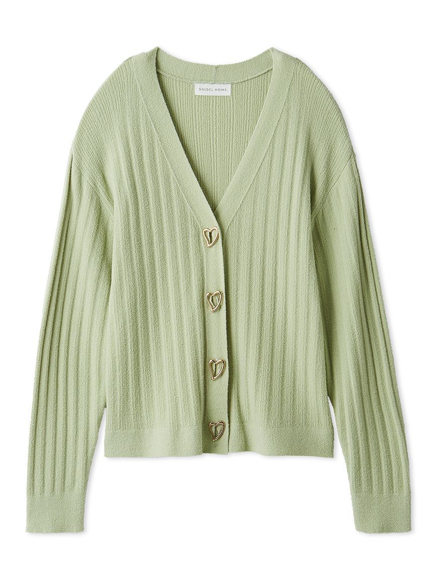 SNIDEL HOME「【Creamy】ハートボタンカーディガン」|ルームウェア|