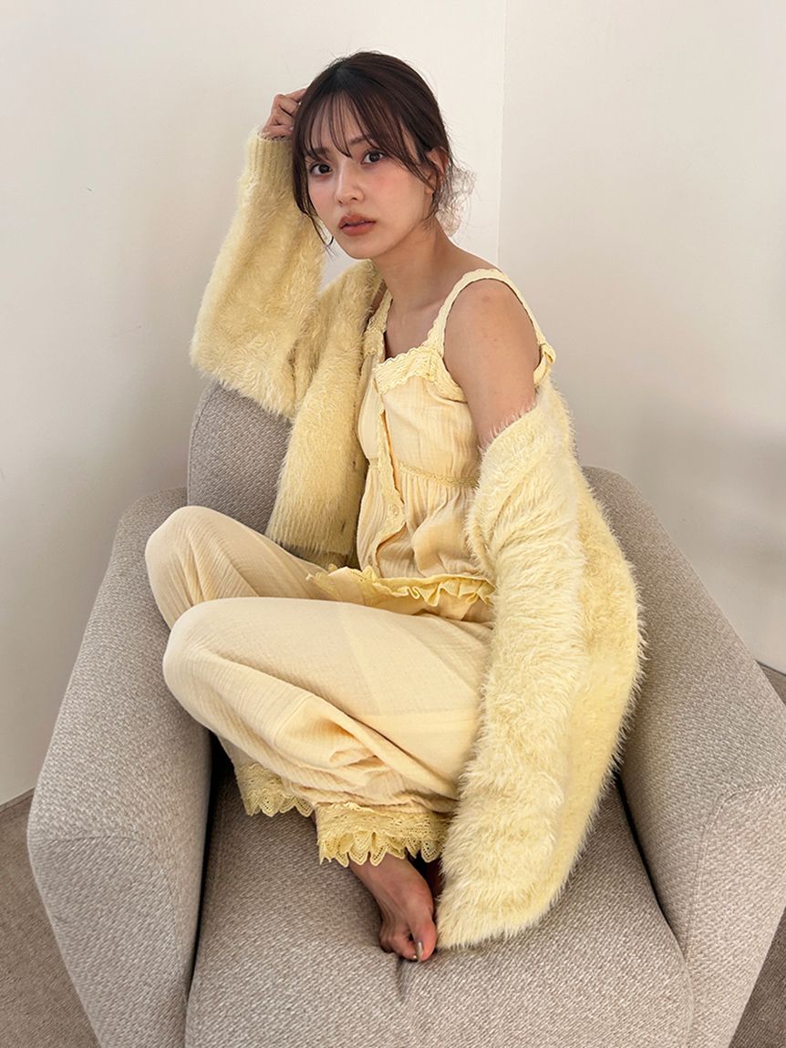 SNIDEL HOME「シャギーニットカーディガン」|ルームウェア|