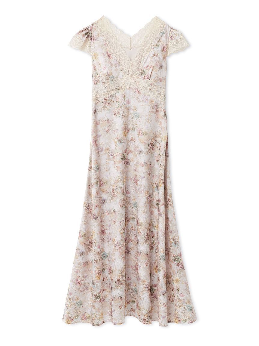 SNIDEL HOME「サテンジャガードカップインワンピース」|ルームウェア|