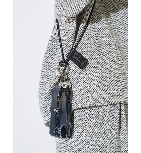 ELENDEEK「MULTI SMARTPHONE LEATHER SHOULDER」|モバイルケース|ブラック